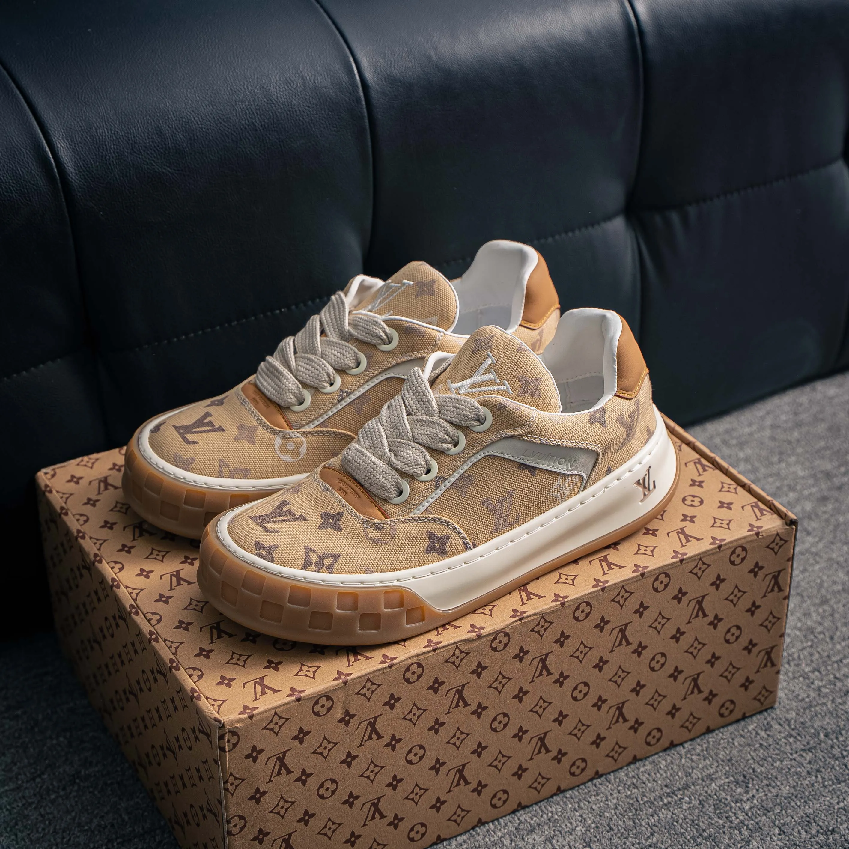 # Premium -- LOUIS VUITTON Tilted Series｜2026 LV Tilted Low Sneakers Series Low-Top Retro Skate Shoes